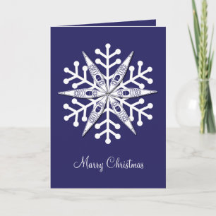 Cartes Pour Fêtes Annuelles Flocon de neige de kayak