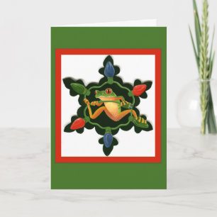 Cartes Pour Fêtes Annuelles Flocon de neige électrique
