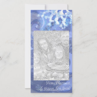 Cartes Pour Fêtes Annuelles flocon de neige en bleu 8, vents d'hiver