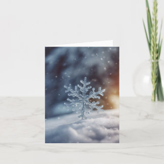Cartes Pour Fêtes Annuelles Flocon de Sérénité