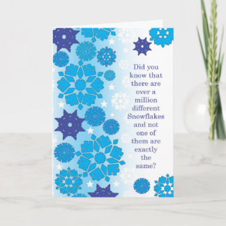Cartes Pour Fêtes Annuelles Flocons de neige
