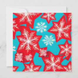 Cartes Pour Fêtes Annuelles Flocons de neige