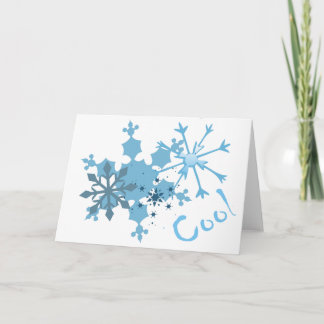 Cartes Pour Fêtes Annuelles flocons de neige