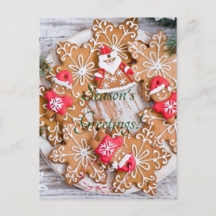 Cartes Pour Fêtes Annuelles flocons de neige biscuits de Noël