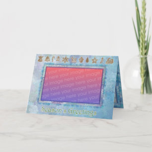 Cartes Pour Fêtes Annuelles Flocons de neige et biscuits