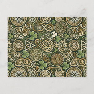 Cartes Pour Fêtes Annuelles Floraison Celtique