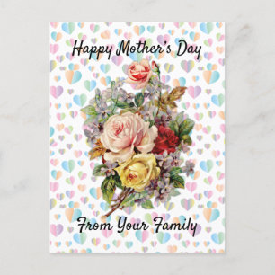 Cartes Pour Fêtes Annuelles Floral Elegant Fête des Mères Design