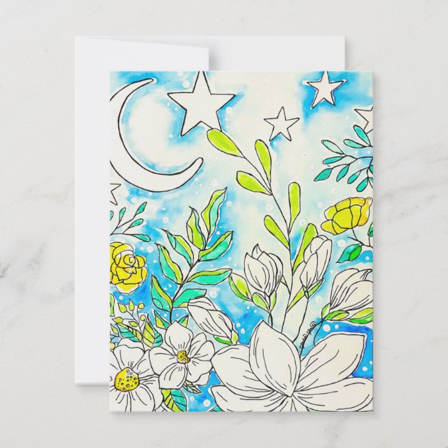 Cartes Pour Fêtes Annuelles Floral Greeting Card (Devant)