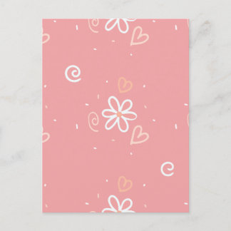 Cartes Pour Fêtes Annuelles Floral minimal