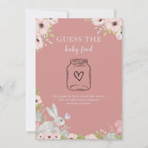 Cartes Pour Fêtes Annuelles Floral Pâques Guess the Baby Food Game Card