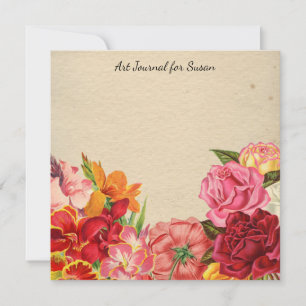 Cartes Pour Fêtes Annuelles Floral Scrapbook Art Journal Valentine's Day Paper