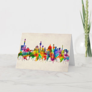 Cartes Pour Fêtes Annuelles Florence Italie Skyline