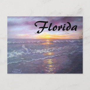 CARTES POUR FÊTES ANNUELLES  FLORIDA OCEAN POSTCARD