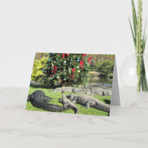 Cartes Pour Fêtes Annuelles Floride Gator Noël