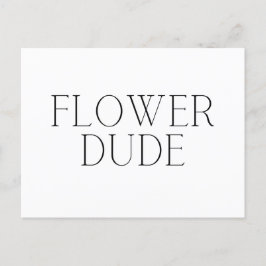 Cartes Pour Fêtes Annuelles Flower Dude - Simple