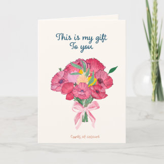 Cartes Pour Fêtes Annuelles Flowers greeting card