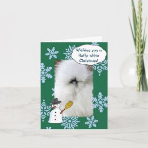 Cartes Pour Fêtes Annuelles Fluffy White Christmas