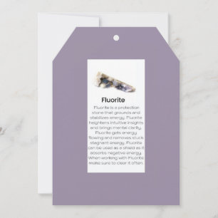 Cartes Pour Fêtes Annuelles Fluorite Cristal Signification Bijoux Display Gems