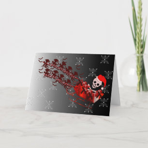 Cartes Pour Fêtes Annuelles Flying Monkey Père Noël