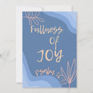 Cartes Pour Fêtes Annuelles Foi chrétienne de plénitude de joie