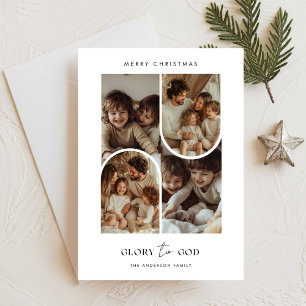 Cartes Pour Fêtes Annuelles Foi Religieuse Gloire à Dieu Arc de Noël Photo