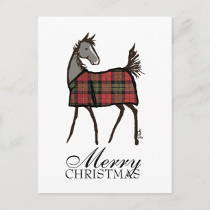 Cartes Pour Fêtes Annuelles Foie de Cheval de Vacances avec couverture Noël