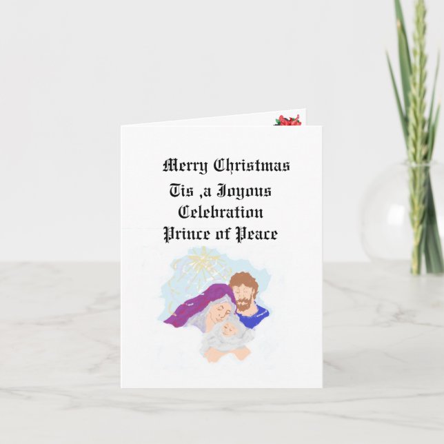 Cartes Pour Fêtes Annuelles Folded Holiday Card   :Birth Of Jesus Christ  (Devant)