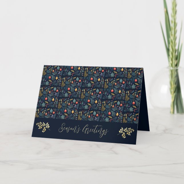 Cartes Pour Fêtes Annuelles Foliage de vacances (Devant)