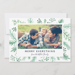 Cartes Pour Fêtes Annuelles Foliage Salutation Vacances Photo Joyeux Tout