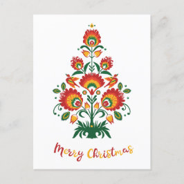 Cartes Pour Fêtes Annuelles 🎄 folklore de Noël [rouge, jaune] blanc