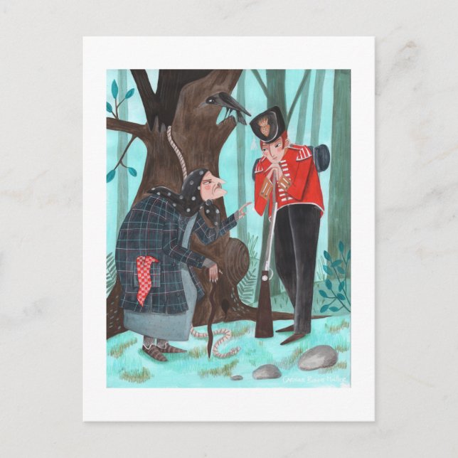 Cartes Pour Fêtes Annuelles Folktale Fairytale | La boîte à miniatures | bleu (Devant)