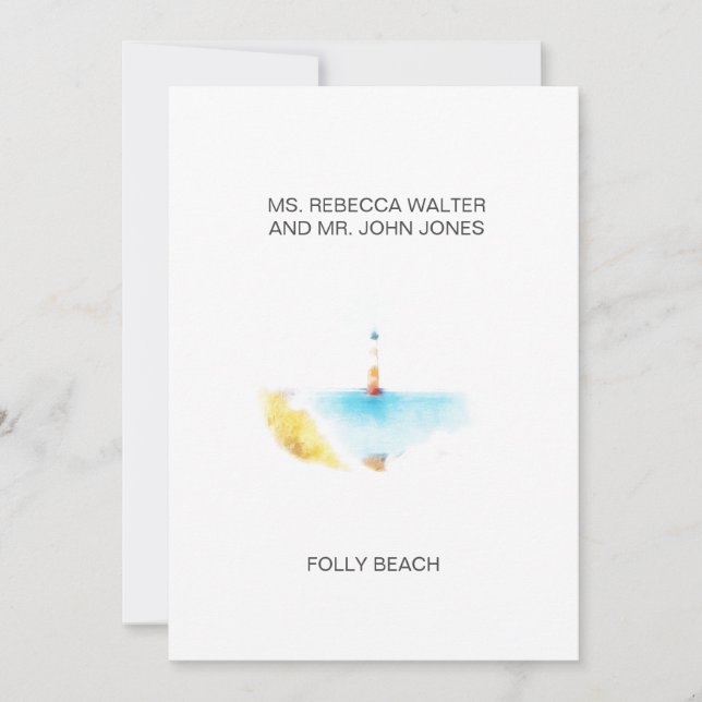 Cartes Pour Fêtes Annuelles Folly Beach - Charleston (Devant)
