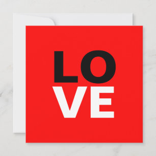 Cartes Pour Fêtes Annuelles Fond rouge unique d'amour romantique