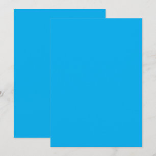Cartes Pour Fêtes Annuelles Fond uni bleu cyan
