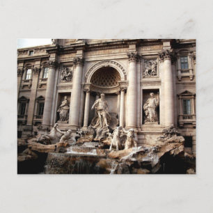 Cartes Pour Fêtes Annuelles Fontaine de Trevi Rome Italie Voyage