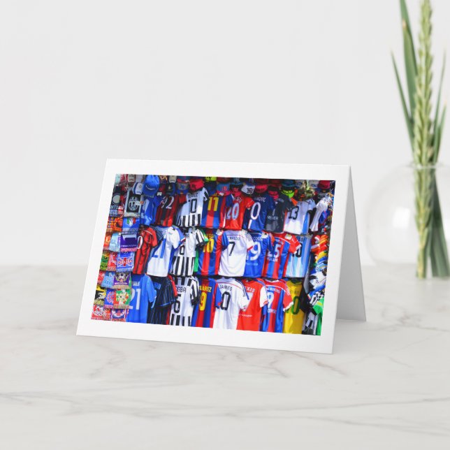 Cartes Pour Fêtes Annuelles Football (Devant)
