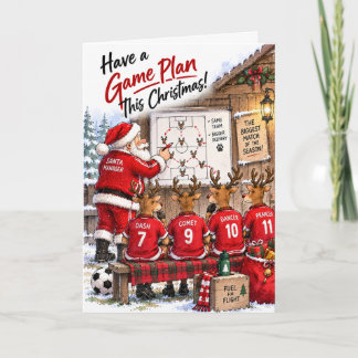 Cartes Pour Fêtes Annuelles Football personnalisé pour Noël