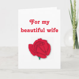 Cartes Pour Fêtes Annuelles For My Beautiful Wife Valentine Greeting Cards