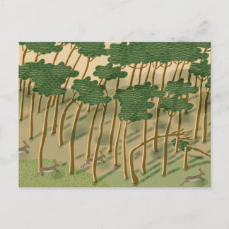 Cartes Pour Fêtes Annuelles Forêt à main