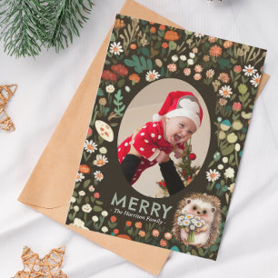 Cartes Pour Fêtes Annuelles Forêt animalière de la forêt de Cute Daisy