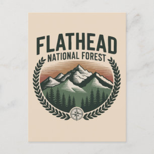Cartes Pour Fêtes Annuelles Forêt nationale de Flathead Montana Wilderness