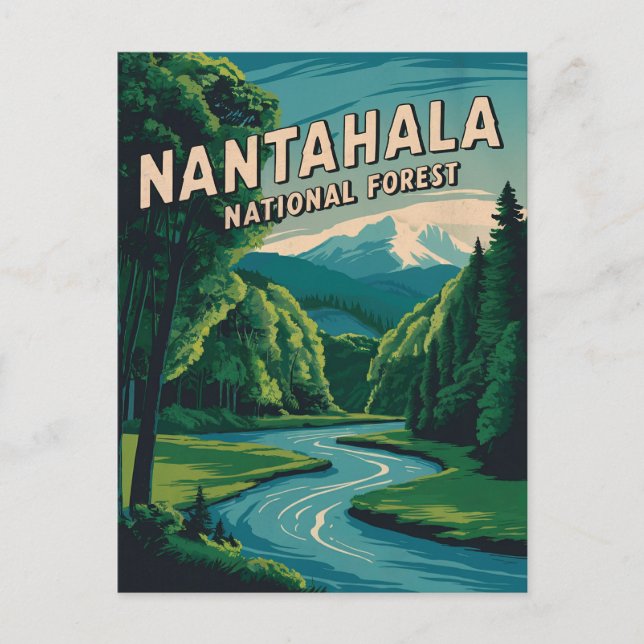 Cartes Pour Fêtes Annuelles Forêt nationale de Nantahala (Devant)