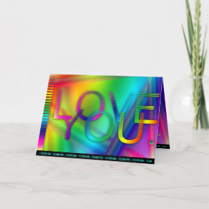 Cartes Pour Fêtes Annuelles Forever Electric I Love you Greeting Card