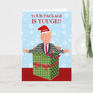 Cartes Pour Fêtes Annuelles Forfait de Noël du président Donald Trump
