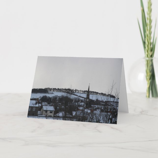 Cartes Pour Fêtes Annuelles Forfar dans la neige (Devant)