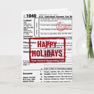 Cartes Pour Fêtes Annuelles Formulaire de déclaration de revenus Joyeuses Fête