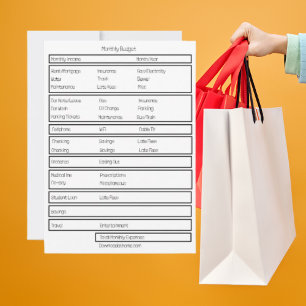 Cartes Pour Fêtes Annuelles Formulaires Budget mensuel. Suivez vos dépenses me