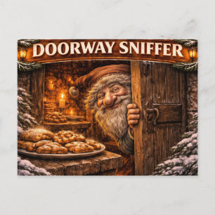 Cartes Pour Fêtes Annuelles Fouineur de porte lutin de Noël islandais