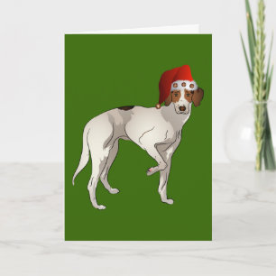 Cartes Pour Fêtes Annuelles Foxhound Standing Christmas