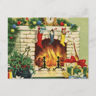 Cartes Pour Fêtes Annuelles Foyers de Noël et décorations